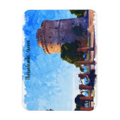 テッサロニキGreece水彩画 マグネット (縦)