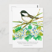 テッサロニケの感謝の聖書詩篇 , チカイディー ポストカード (正面/裏面)