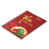 テットチュクムンナムモイ幸せな新年スアン2024 ノートブック (左側)