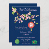 テットニューイヤー・ドラゴンホアダオフラワーズ 招待状 (正面/裏面)