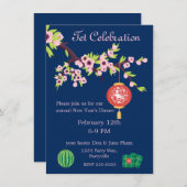 テットニューイヤーOXホアダオフラワーズ 招待状 (正面/裏面)