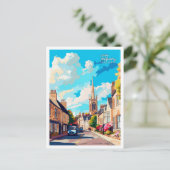 テットベリーイングランドアートヴィンテージ旅行イラストレーション ポストカード (スタンド正面)