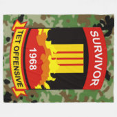 テット攻勢1968年生存者 フリースブランケット (正面(横))