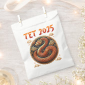 テット2025スネークベトナム新年の年 フェイバーバッグ (クリップ留めされた状態)