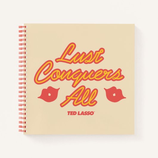 テッドなげなわ |すべての欲望を征服する ノートブック (正面)