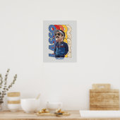 テッドなげなわ |なげなわボブレヘッド ポスター (キッチン)