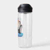 テッドなげなわ |コーチヒゲのボブレヘッド ウォーターボトル (背面)