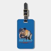 テッドなげなわ |コーチヒゲのボブレヘッド ラゲッジタグ (正面縦)