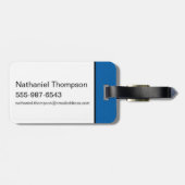 テッドなげなわ |コーチヒゲのボブレヘッド ラゲッジタグ (裏面横)