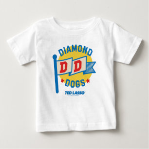 テッドなげなわ ダイヤモンドドッグスペナントグラフィック ベビーTシャツ