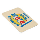 テッドなげなわ |ダイヤモンドドッグスペナントグラフィック マグネット (右側)