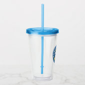 テッドなげなわ |チームなげなわ茶アイコンのアバター アクリルタンブラー (右)