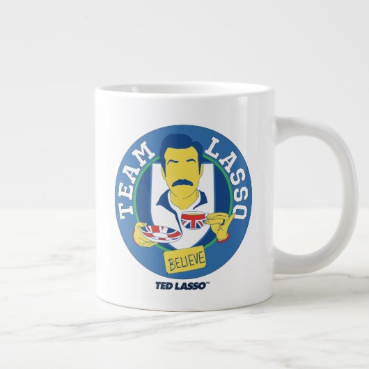 テッドなげなわ |チームなげなわ茶アイコンのアバター ジャンボコーヒーマグカップ (右)