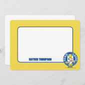 テッドなげなわ |チームなげなわ茶アイコンのアバター ノートカード (正面/裏面)