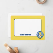 テッドなげなわ |チームなげなわ茶アイコンのアバター ノートカード (正面/裏面インサイチュ)