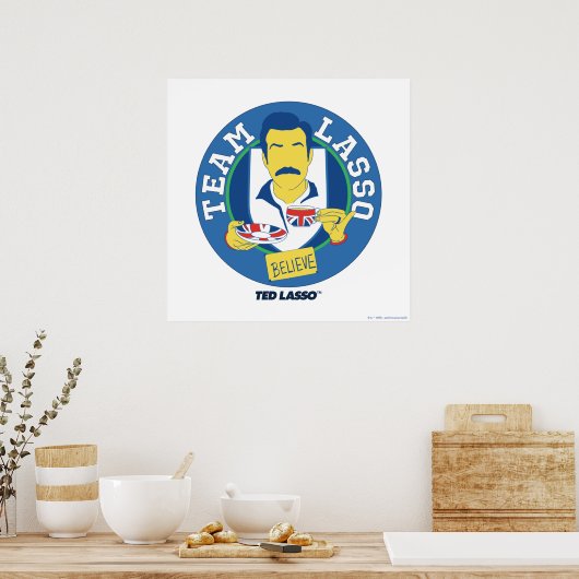 テッドなげなわ |チームなげなわ茶アイコンのアバター ポスター (キッチン)