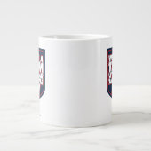テッドなげなわ |チームタイポグラフィグラフィック ジャンボコーヒーマグカップ (正面)