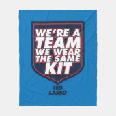 テッドなげなわ |チームタイポグラフィグラフィック フリースブランケット (正面)