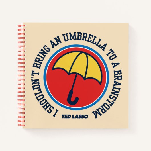 テッドなげなわ |ブレインストーミングに傘を持ち込まない ノートブック (正面)