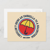 テッドなげなわ |ブレインストーミングに傘を持ち込まない ポストカード (正面/裏面)