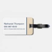 テッドなげなわ |ブレインストーミングに傘を持ち込まない ラゲッジタグ (裏面横)