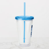 テッドなげなわ |ラッソー写真ポートレート図 アクリルタンブラー (右)