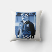 テッドなげなわ |ラッソー写真ポートレート図 クッション (裏面)