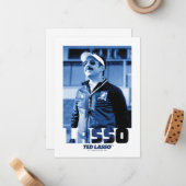 テッドなげなわ |ラッソー写真ポートレート図 ノートカード (正面/裏面インサイチュ)