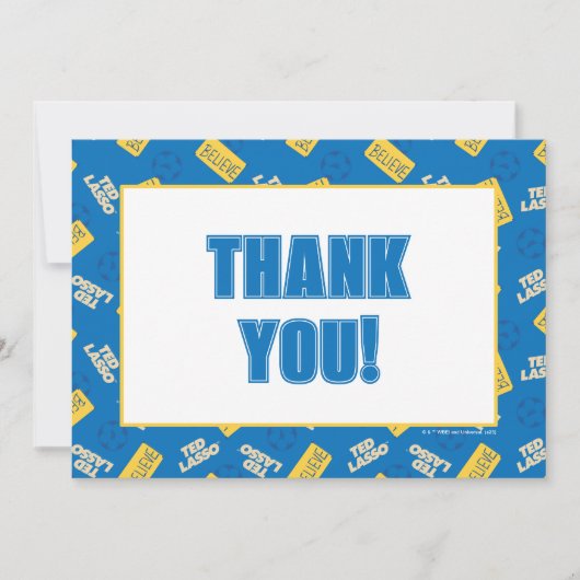 テッドなげなわ |信じサインとボールのトスパターン ノートカード (正面)