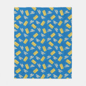 テッドなげなわ |信じサインとボールのトスパターン フリースブランケット (正面)