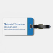 テッドなげなわ |信じサインとボールのトスパターン ラゲッジタグ (裏面横)