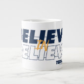 テッドなげなわ 信じ信じ| ジャンボコーヒーマグカップ (正面)