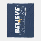 テッドなげなわ 信じ信じ| フリースブランケット (正面)