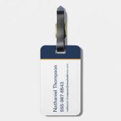 テッドなげなわ 信じ信じ| ラゲッジタグ (裏面縦)