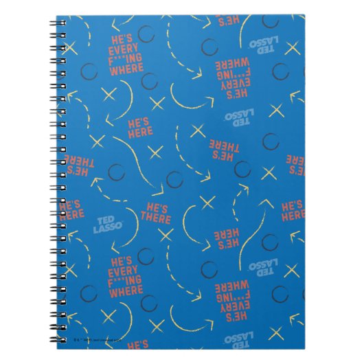 テッドなげなわ |彼はプレイブックパターンを持っている ノートブック (正面)