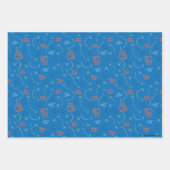 テッドなげなわ |彼はプレイブックパターンを持っている ラッピングペーパーシート (正面3)