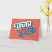 テッドなげなわ |真実があなたを自由にする カード (黄色い花)