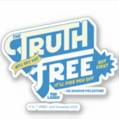 テッドなげなわ |真実があなたを自由にする シール (正面)