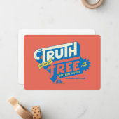 テッドなげなわ |真実があなたを自由にする ノートカード (正面/裏面インサイチュ)