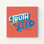 テッドなげなわ |真実があなたを自由にする ノートブック (裏面)