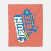 テッドなげなわ |真実があなたを自由にする フリースブランケット (正面)