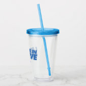 テッドなげなわ |私信じは信じで アクリルタンブラー (左)