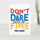 テッドなげなわ |覚悟を決めな素晴らしい カード (正面)