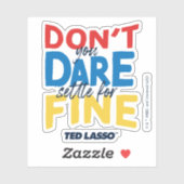 テッドなげなわ |覚悟を決めな素晴らしい シール (シート)