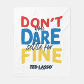 テッドなげなわ |覚悟を決めな素晴らしい フリースブランケット (正面)