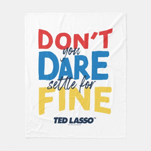 テッドなげなわ |覚悟を決めな素晴らしい フリースブランケット (正面)