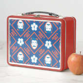 テッドなげなわ |顔とボールのひし形 メタルランチボックス (インサイチュ)
