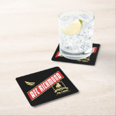 テッドなげなわ | AFCリッチモンドのアスレティックバナー スクエアペーパーコースター (インサイチュ)