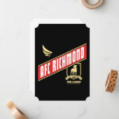 テッドなげなわ | AFCリッチモンドのアスレティックバナー ノートカード (正面/裏面インサイチュ)