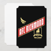 テッドなげなわ | AFCリッチモンドのアスレティックバナー ノートカード (正面/裏面)